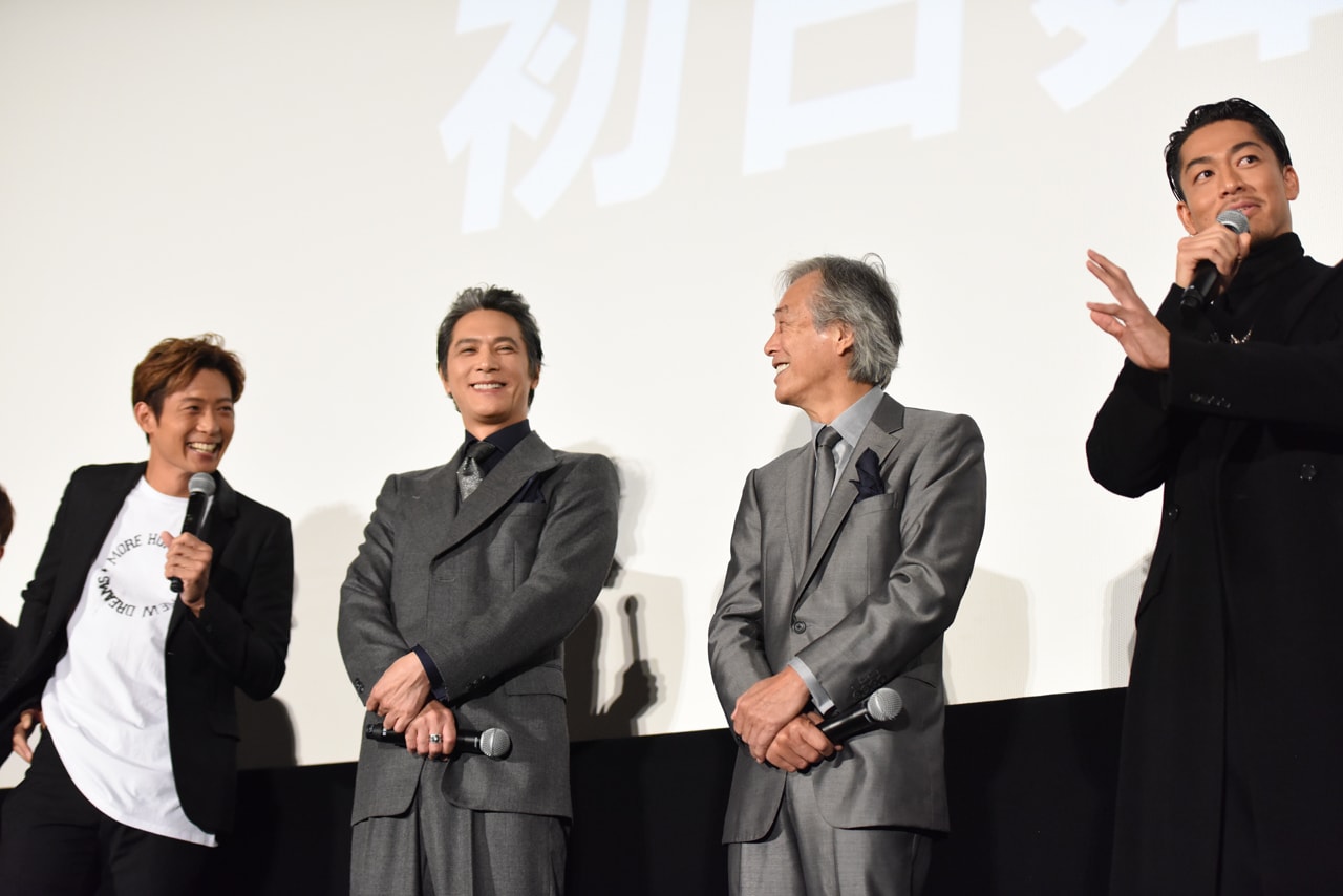 サイバーミッション 初日舞台挨拶 サイバー・ミッション」初日舞台挨拶の様子。左から山下智久