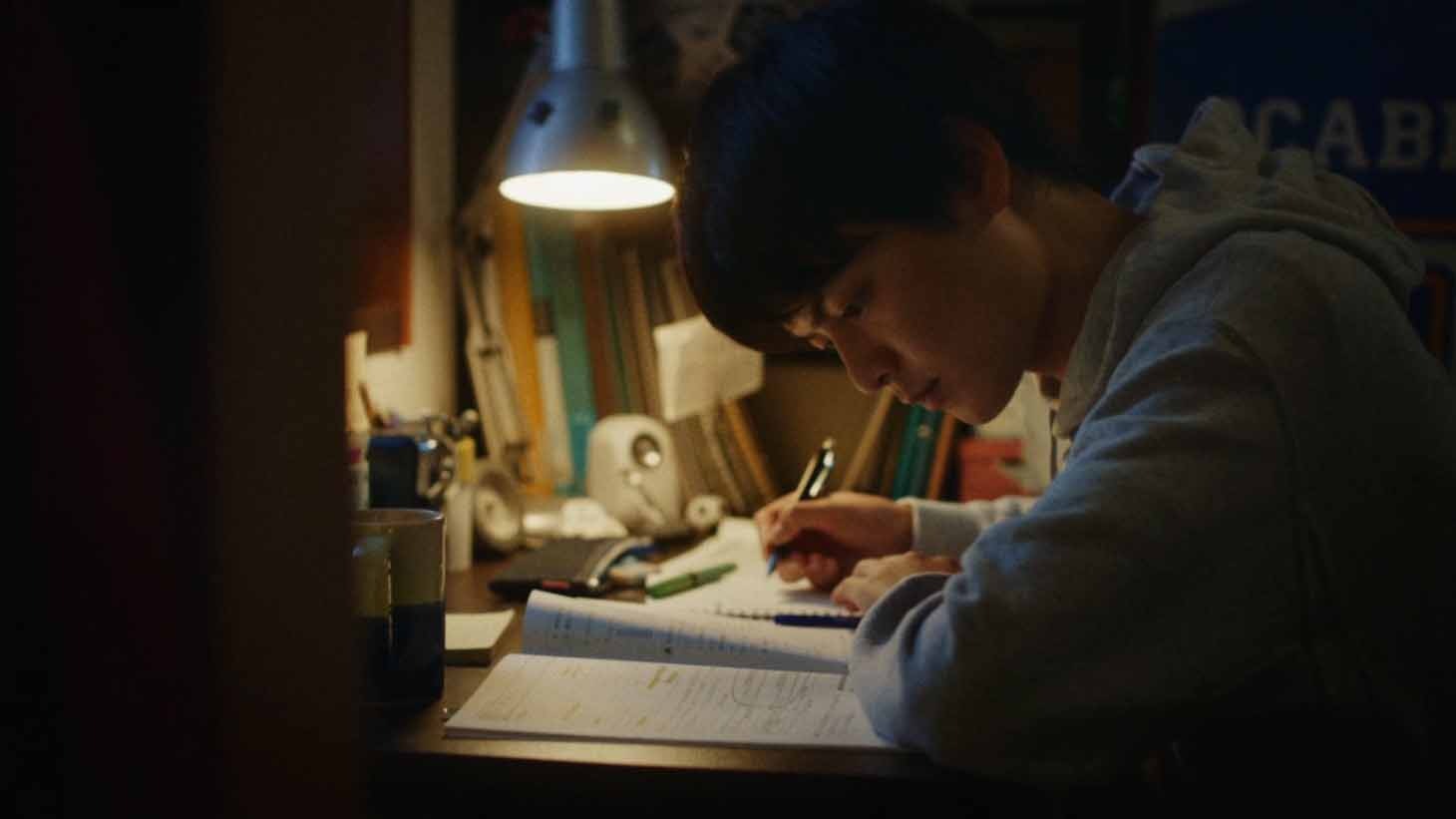 「～受験だって、団体戦だ。～『受験にinゼリー』篇」のワンシーン。