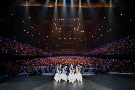 「LAWSON presents Sphere live tour 2017 "We are SPHERE!!!!!"」での記念撮影。