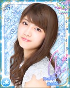 若月佑美の特典カードデザイン。