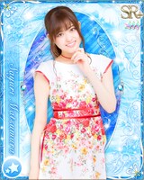 松村沙友理の特典カードデザイン。