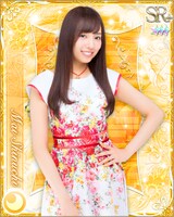 新内眞衣の特典カードデザイン。