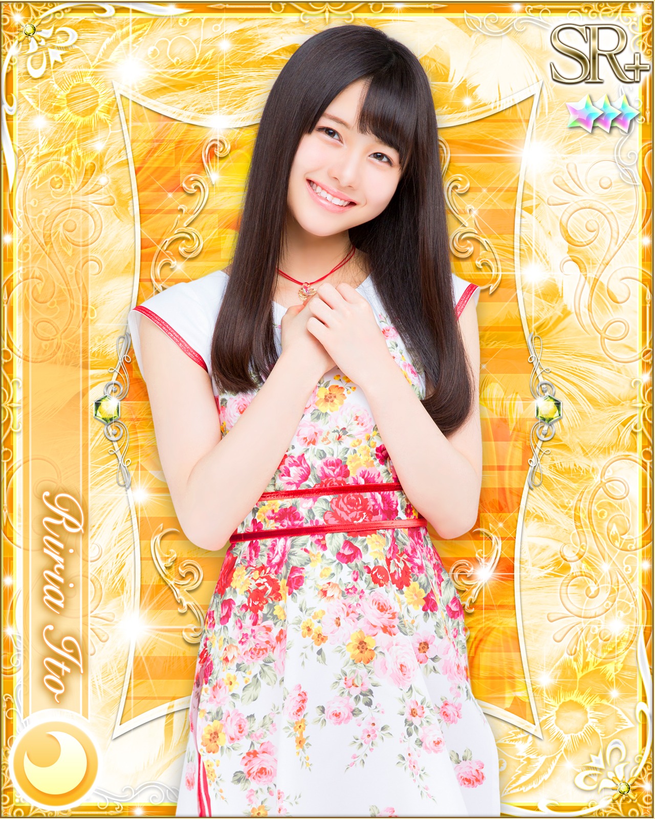 伊藤理々杏の特典カードデザイン。