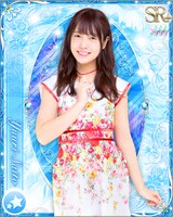 斉藤優里の特典カードデザイン。