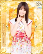 山崎怜奈の特典カードデザイン。