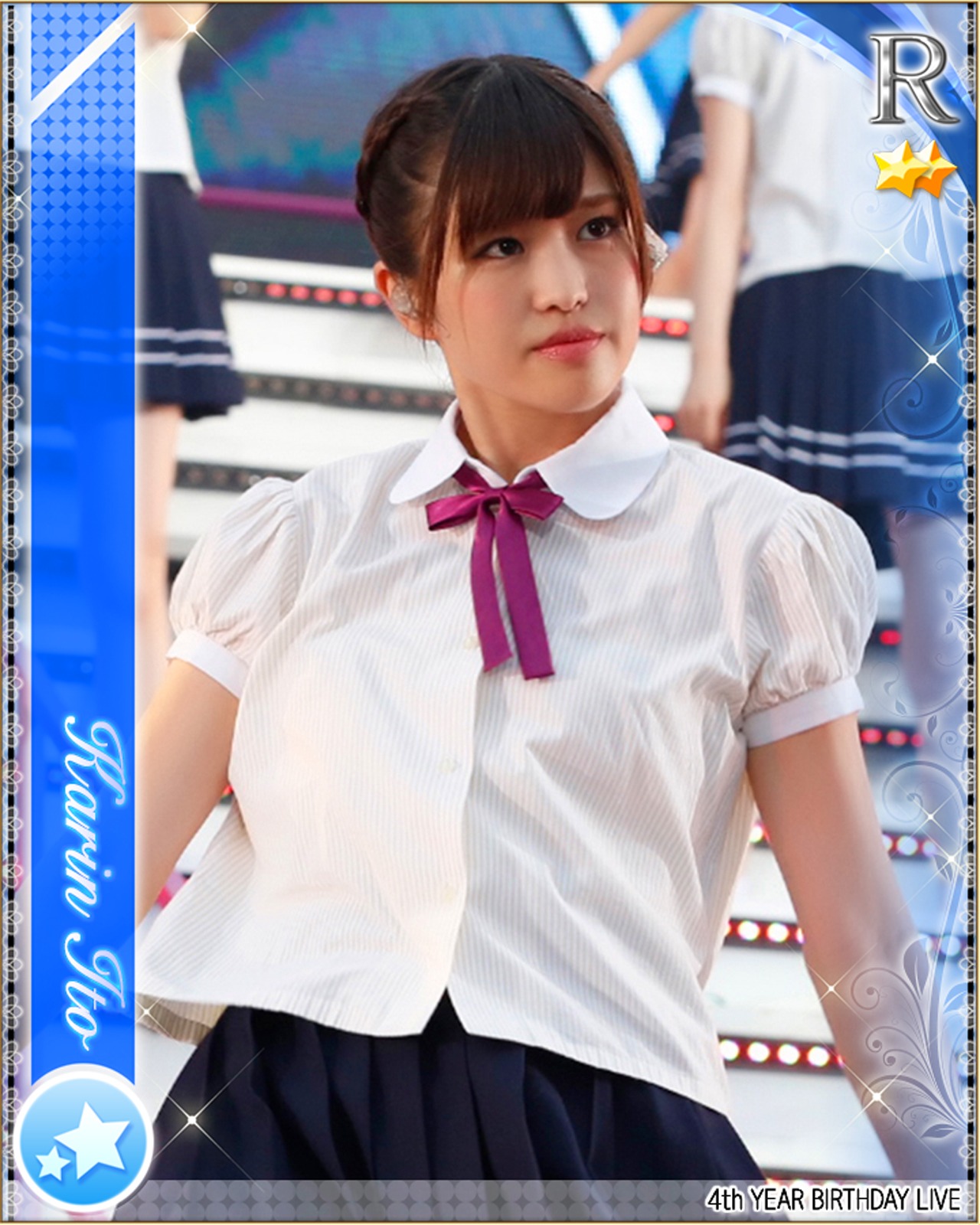 伊藤かりんの特典カードデザイン。