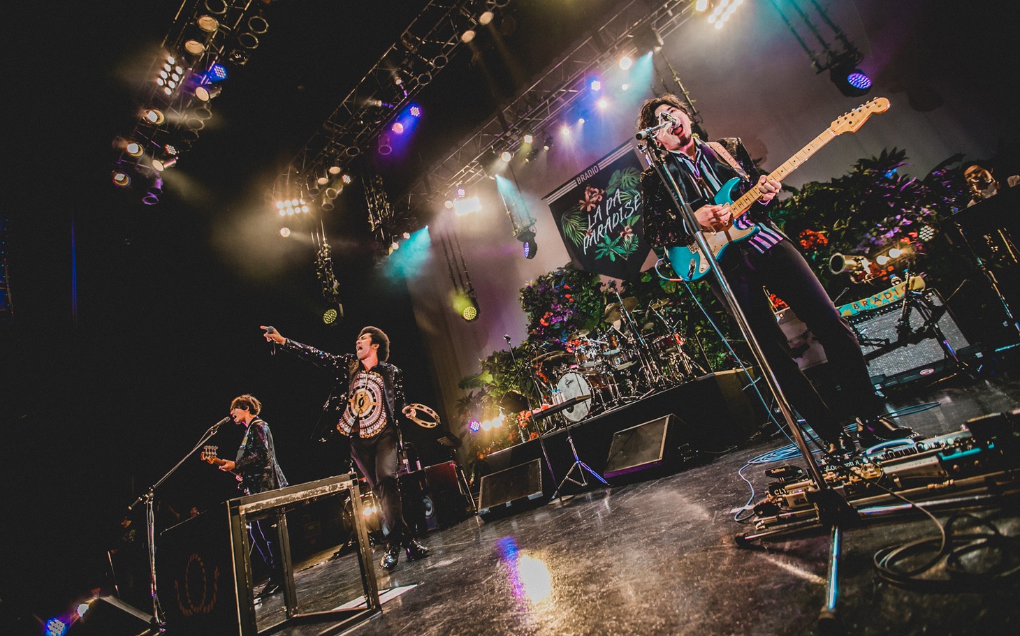 「BRADIO LA☆PA!PA!PA!PARADISE TOUR 2017」東京・Zepp Tokyo公演の様子。