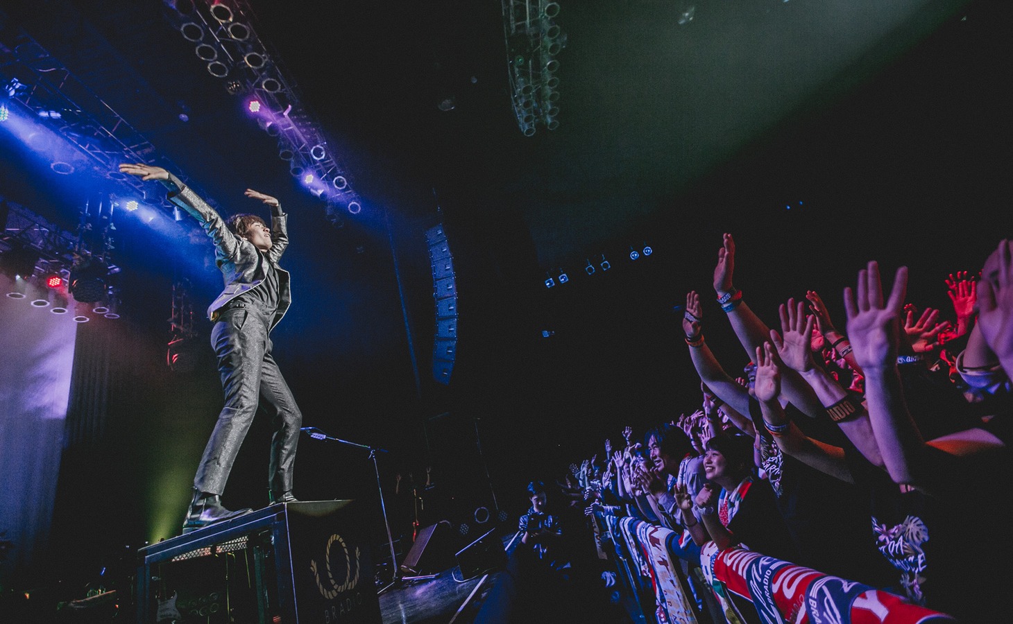 「BRADIO LA☆PA!PA!PA!PARADISE TOUR 2017」東京・Zepp Tokyo公演の様子。