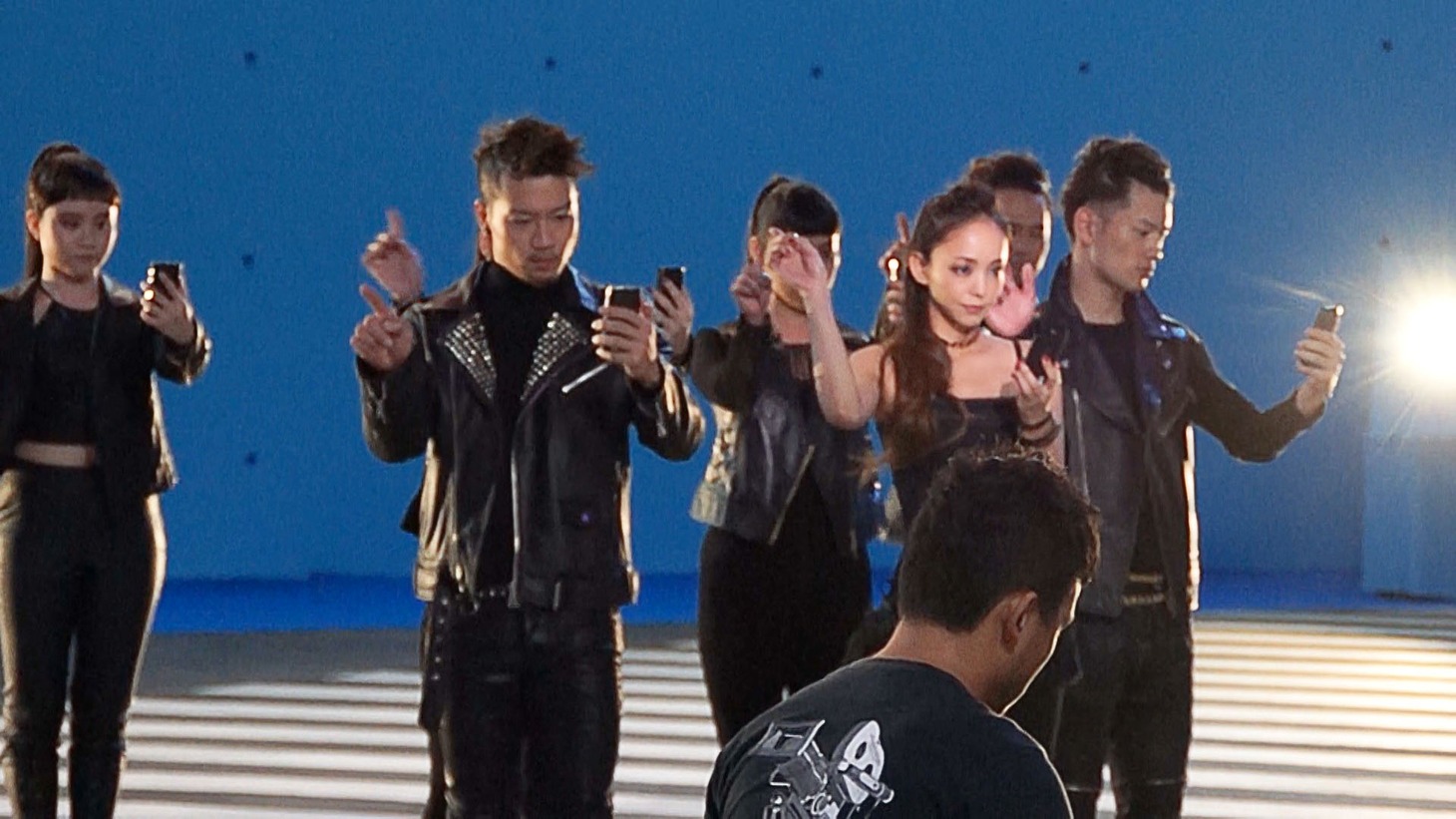 CM「namie amuro×docomo 25年の軌跡」のメイキング映像。