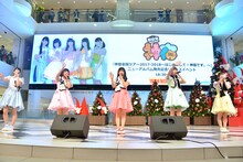 神宿「原宿発！神宿です。」「原宿着！神宿です。」リリース記念イベント 東京・池袋サンシャインシティ噴水広場公演の様子。