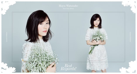 渡辺麻友「Best Regards!」完全生産限定盤Aと完全生産限定盤Bをあわせた“ダブルパッケージ”のイメージ。