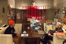 安部勇磨（never young beach）と細野晴臣。（撮影：相澤心也）