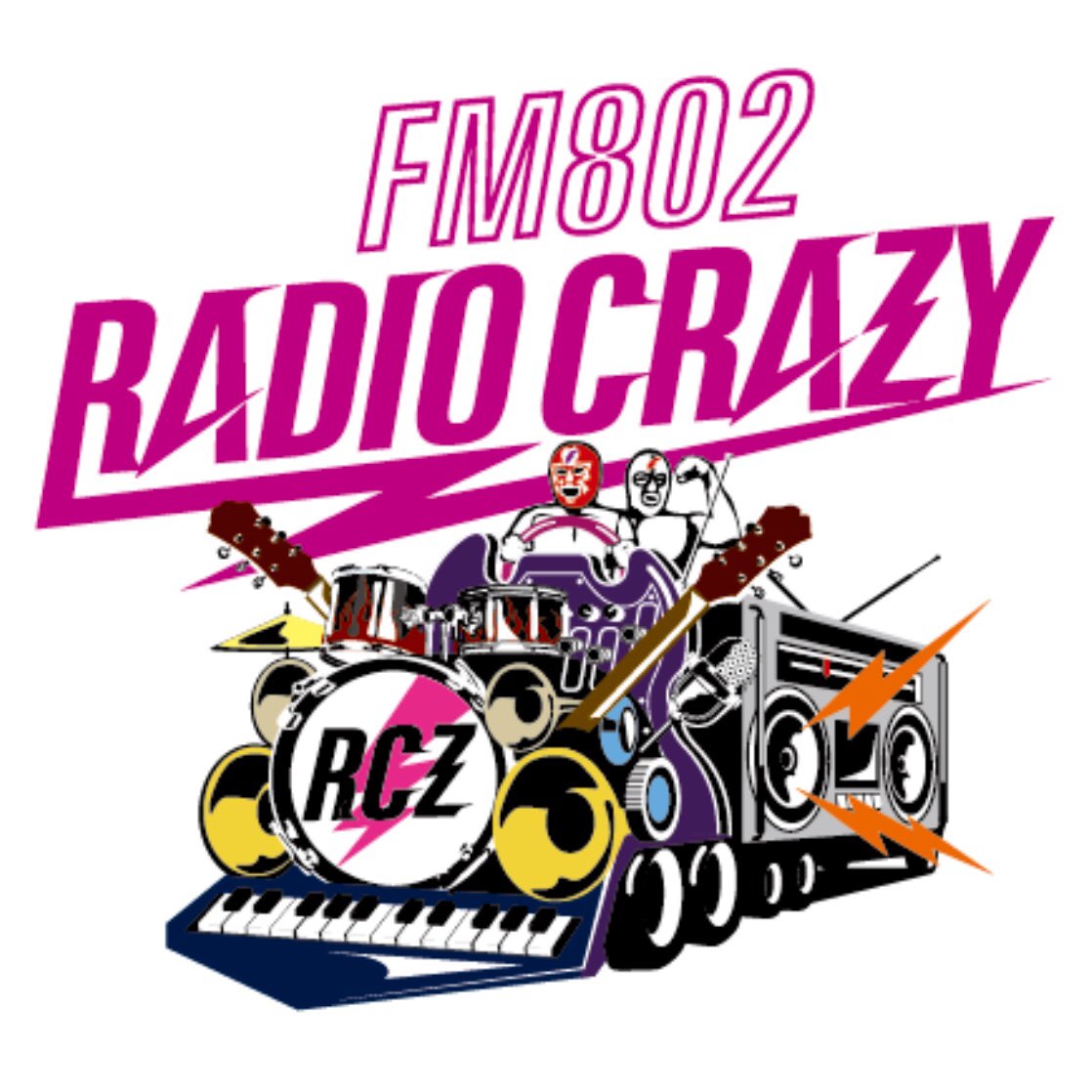 「FM802 RADIO CRAZY」ロゴ