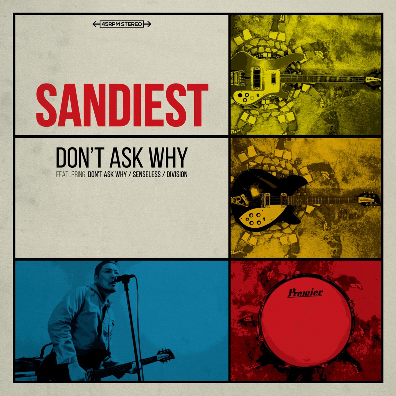 SANDIEST「DON'T ASK WHY」7inchアナログジャケット