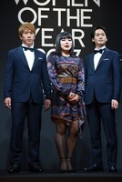 左からブリリアン・コージ、ブルゾンちえみ、ブリリアン・ダイキ。