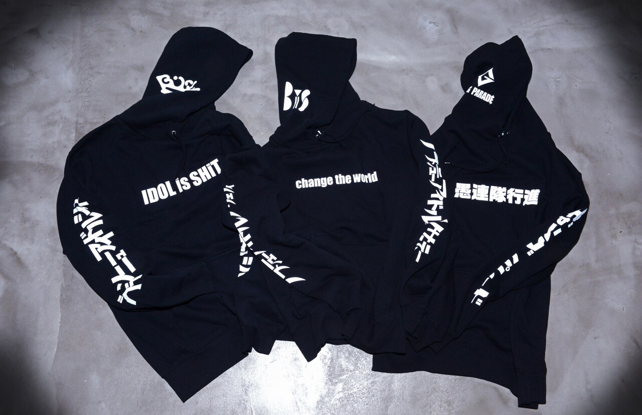 アウターウェア(女性アイドル)　BiSH カタカナパーカー ブラック Mサイズ WACK×Deadman 2018 S/S COLLECTiON アウターウェア(女性アイドル) BiSH カタカナパーカー ブラック