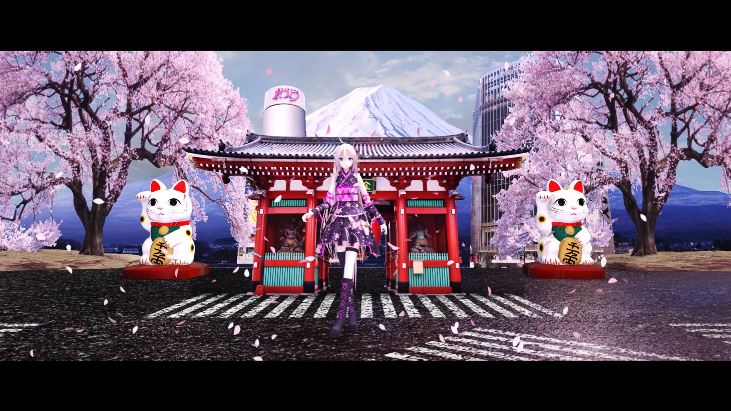 TeddyLoid「Invisible Lovers feat. IA」ミュージックビデオのワンシーン。