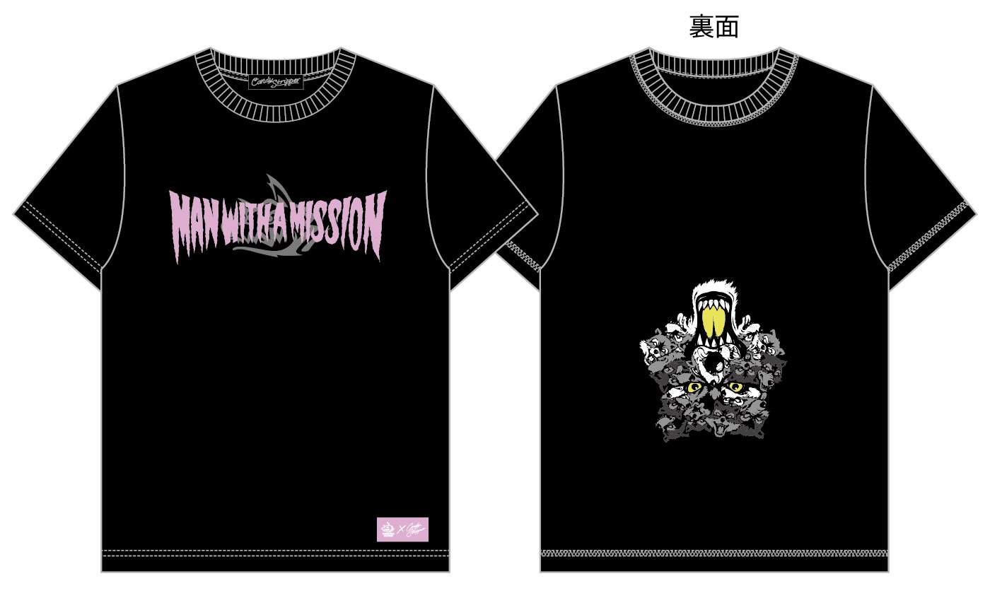 MAN WITH A MISSION×Candy Stripper「ジーザスTシャツ」Candy Stripper別注デザイン