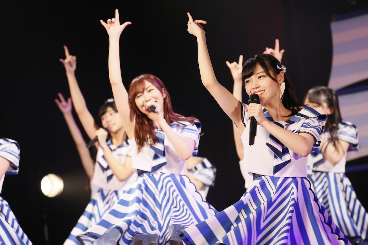「STU48瀬戸内7県ツアー ～はじめまして、STU48です。～」広島・BLUE LIVE HIROSHIMA公演の様子。(C)STU