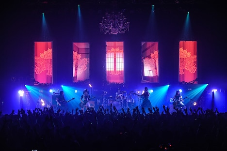 「BAND-MAID お給仕TOUR Autumn-Winter 2017『燃えるの？萌えないの？どっちなの!?』」新木場STUDIO COAST公演の様子。（Photo by masanori fujikawa）