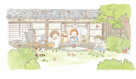 アニメ「まめねこ」キービジュアル (c)ミューズワーク / さくら舎 / まめねこ製作委員会
