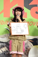 熊の絵を描いたぽっぽーあーりん。