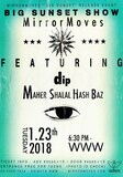 「MirrorMoves『BIG SUNSET』release event "BIG SUNSET SHOW"」フライヤー