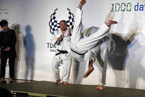 「みんなのTokyo 2020 1000 Days to Go!」パラ柔道デモンストレーションの様子。