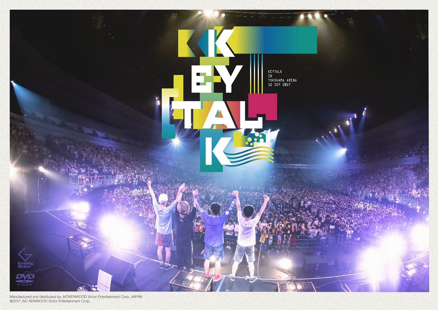 KEYTALK「横浜アリーナ ワンマンライブ 俺ら出会って10年目～shall we dance？～」DVDジャケット