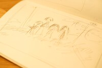 西島大介のラフスケッチ。