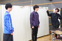 左からカイ、リョウガ、おどけるコーイチ。