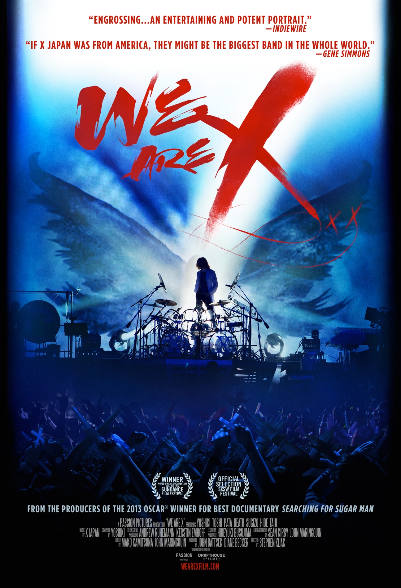「WE ARE X」キービジュアル (c)2016 PASSION PICTURES .LTD