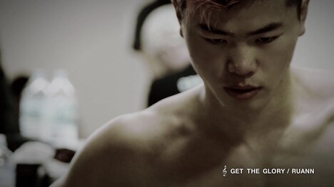 CygamesテレビCM「那須川天心KO」編のワンシーン。