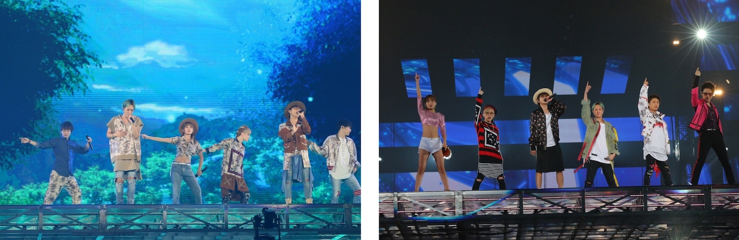 「AAA DOME TOUR 2017 -WAY OF GLORY-」の様子。