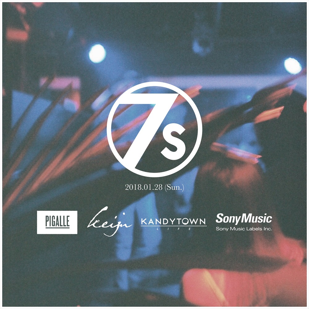 「KEIJU as YOUNG JUJU Presents "7 Seconds" Supported by PIGALLEフライヤー