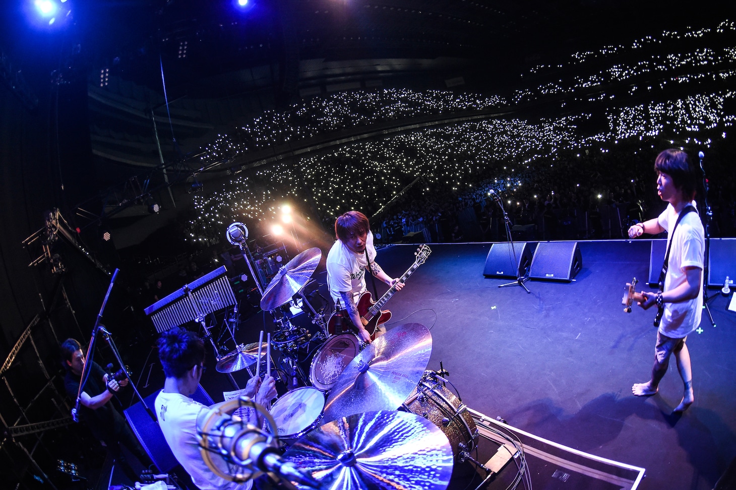 Hi-STANDARD「THE GIFT TOUR」埼玉・さいたまスーパーアリーナ公演の様子。（Photo by Teppei Kishida）