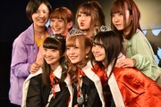 7人体制となった夢みるアドレセンス。前列が新メンバーの山下彩耶、水無瀬ゆき、山口はのん（左から）。