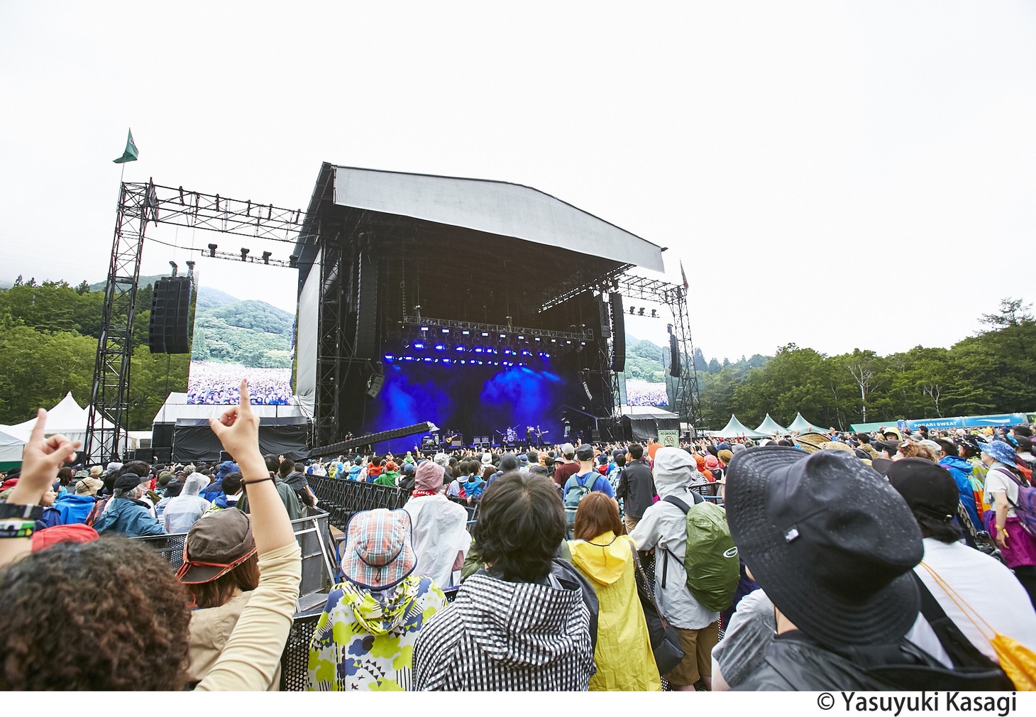 今年行われた「FUJI ROCK FESTIVAL'17」よりGREEN STAGEの様子。