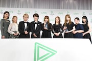 「LINE LIVE OF THE YEAR 2017」授賞式の様子。
