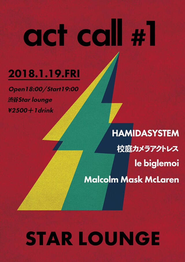 「act call #1」告知ビジュアル