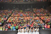 ときめき▽宣伝部「ときめき▽宣伝部のどきどき▽クリスマスパーティーvol.3」東京・日本青年館ホール公演の様子。