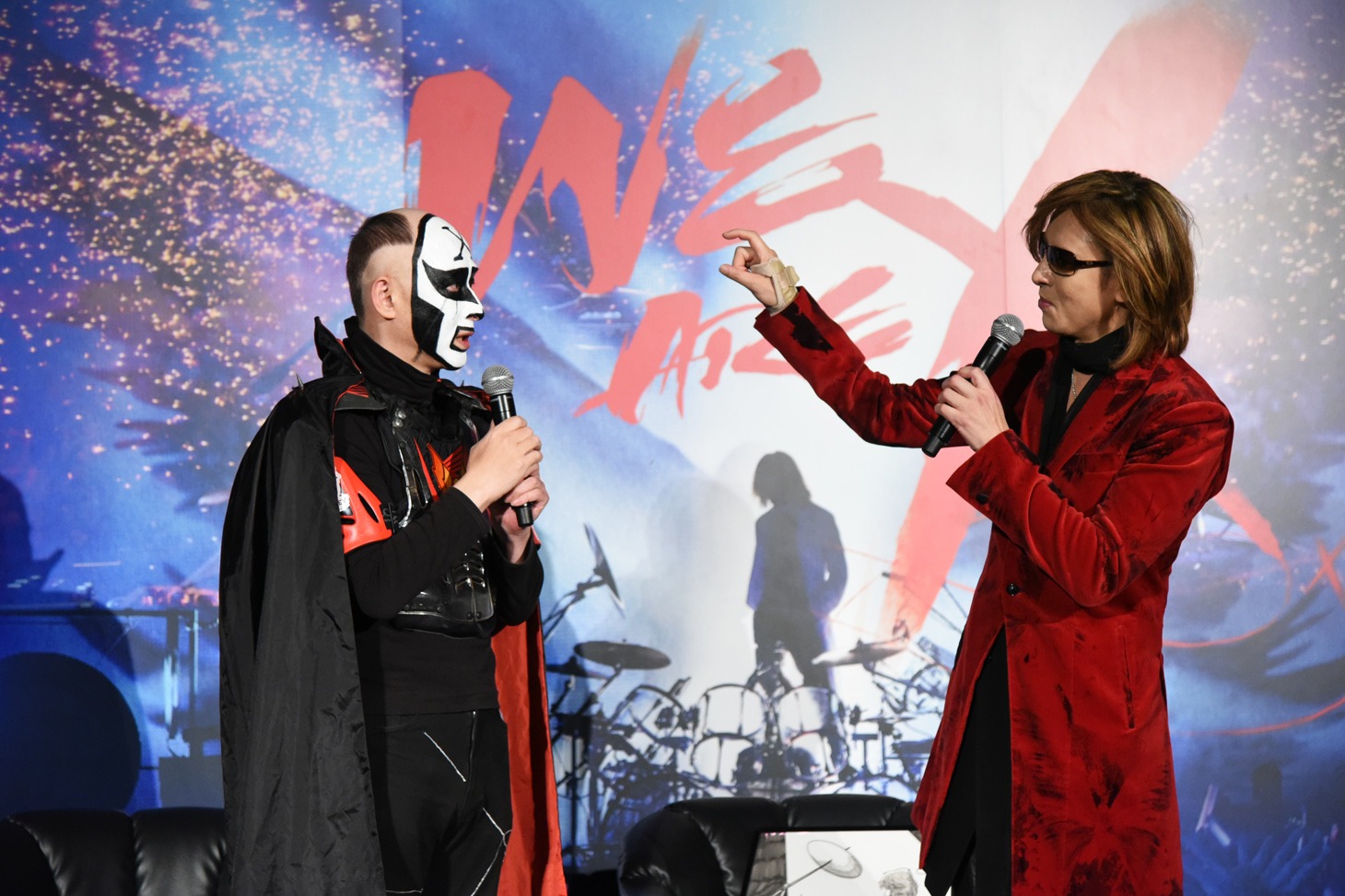 鉄拳とYOSHIKI。