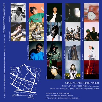 「WWW NEW YEAR PARTY 2018」フライヤー裏