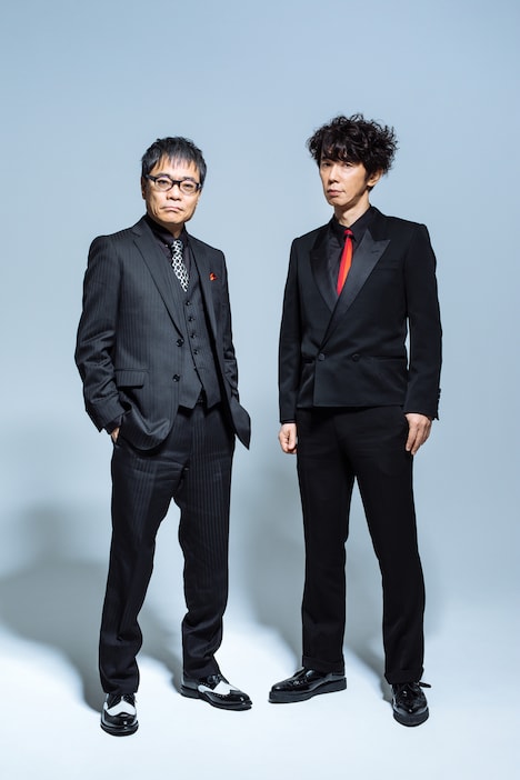 「SPACE SHOWER MUSIC AWARDS 2018」授賞式MCのいとうせいこうとユースケ・サンタマリア。