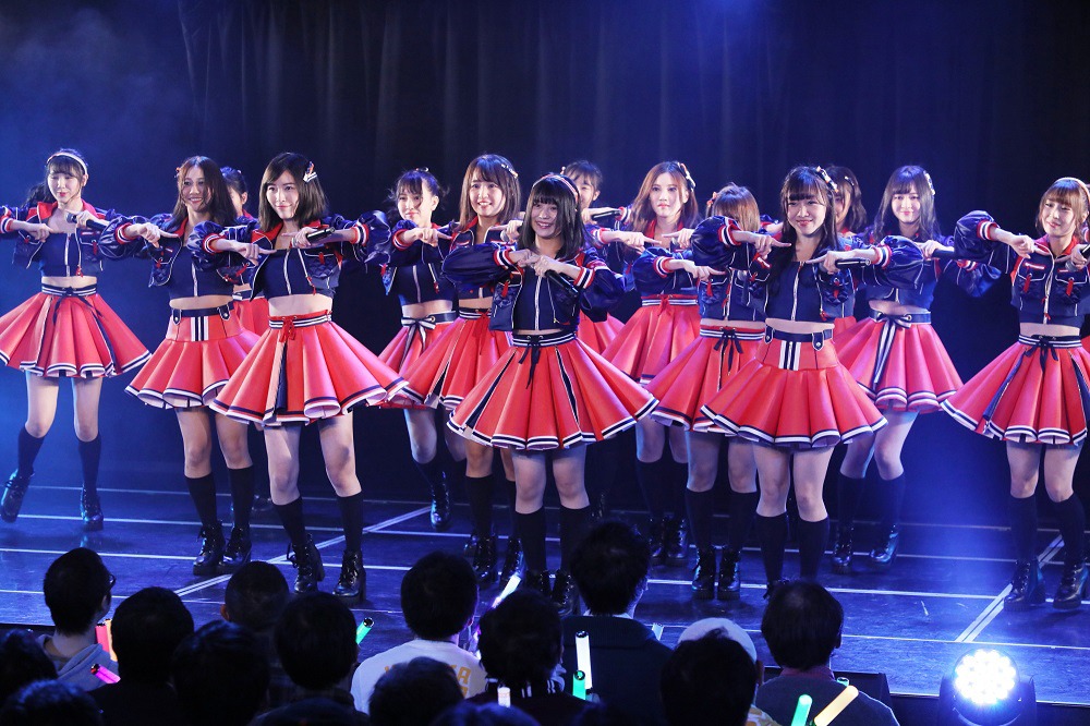 新曲「無意識の色」を初披露するSKE48。（写真提供：avex）
