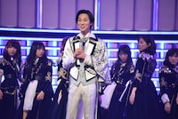 山内惠介のリハーサルの様子。