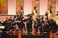 天童よしみのリハーサルの様子。