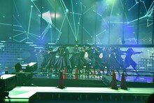 欅坂46のリハーサルの様子。