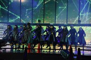 欅坂46のリハーサルの様子。