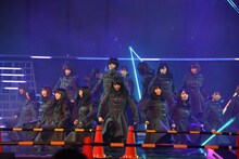 欅坂46のリハーサルの様子。